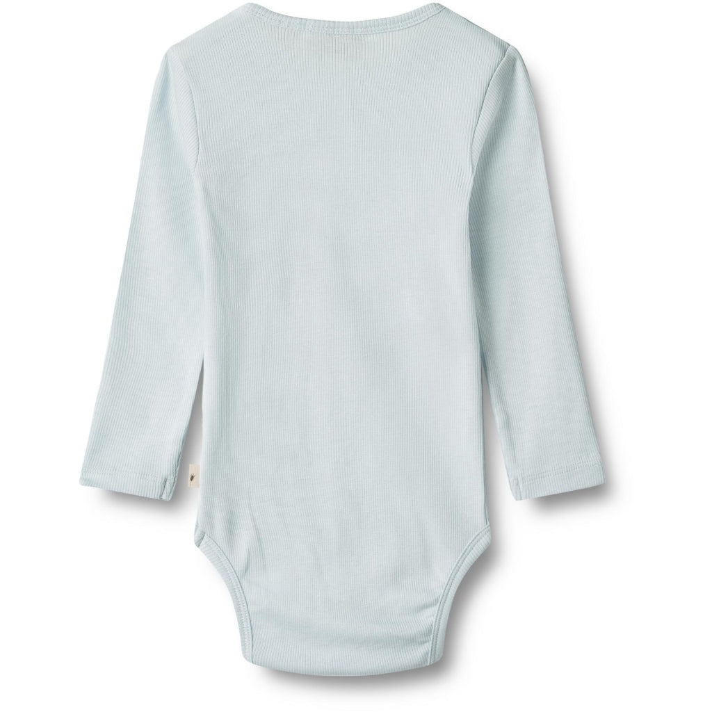Spencer long sleeve bodysuit - light blue