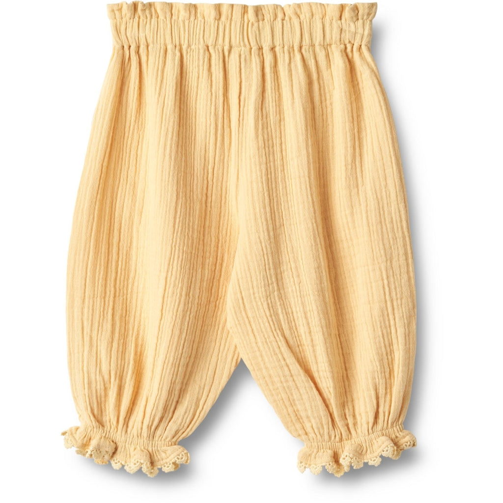 Lace petrine trousers - pale apricot