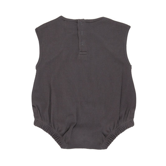 Rib bear bubble romper