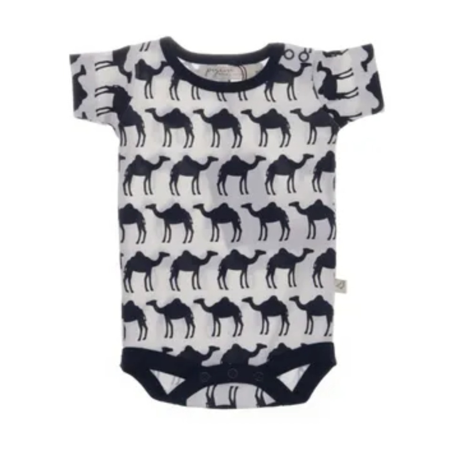 Camel short sleeve bodysuit