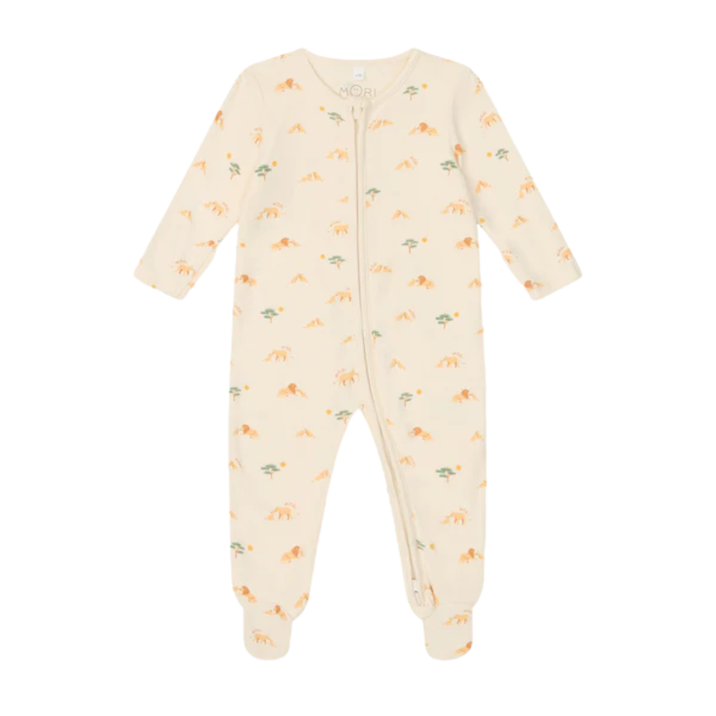 Lion double zip sleepsuit