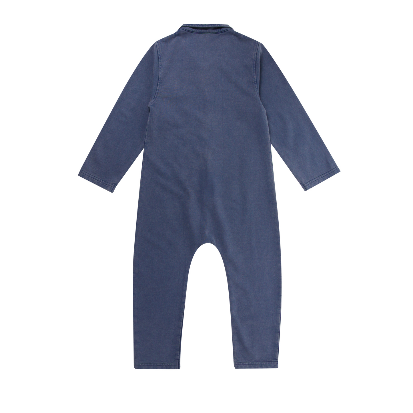 Denim jersey overalls