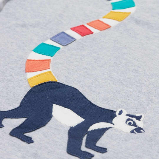 Carson lemur applique t shirt