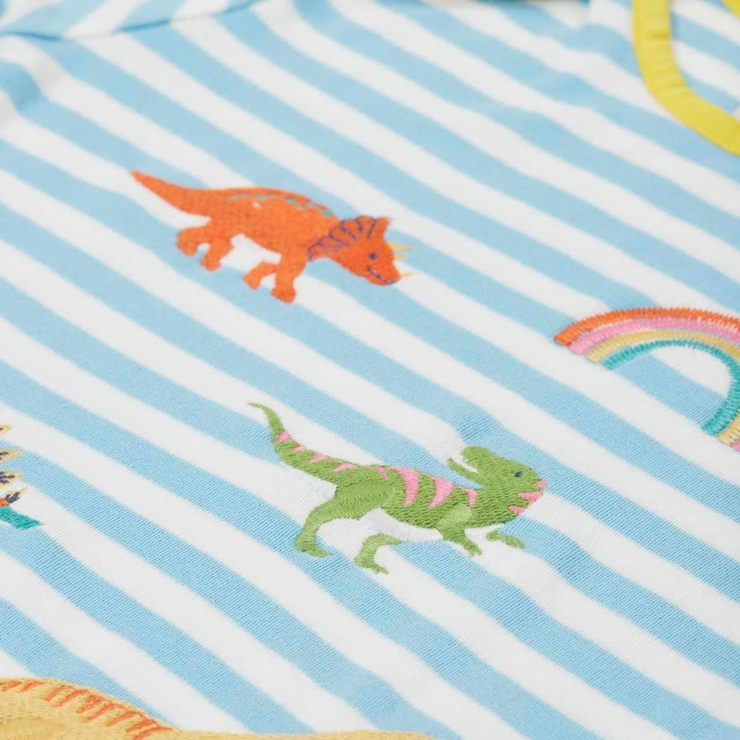 Bobster dinosaur applique t shirt