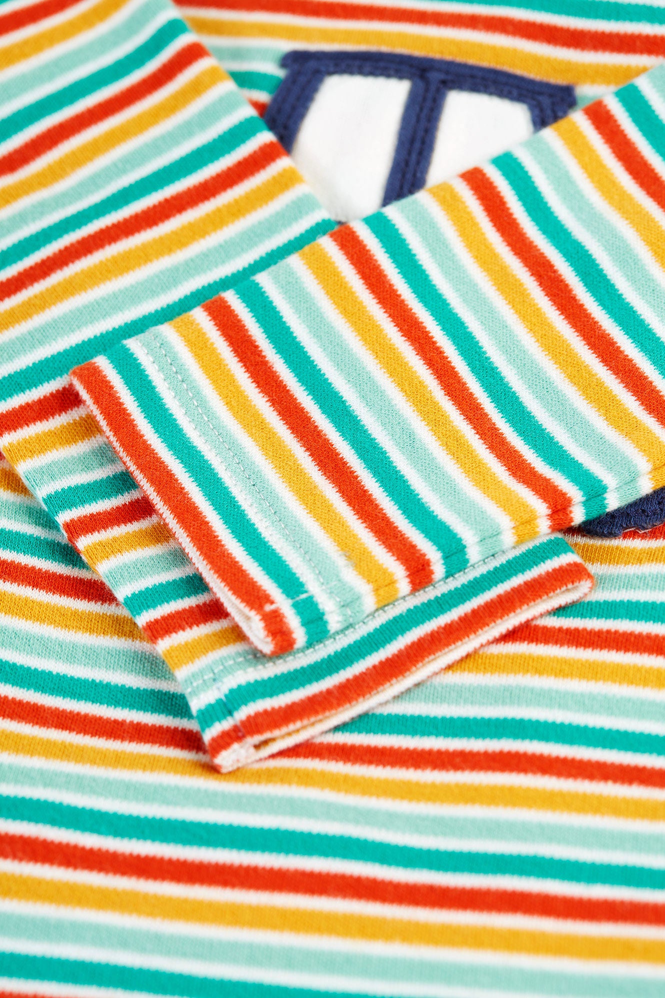 Brooke Let's go! Iguana stripe easy dressing babygrow