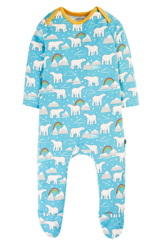 Winter tales easy dressing babygrow