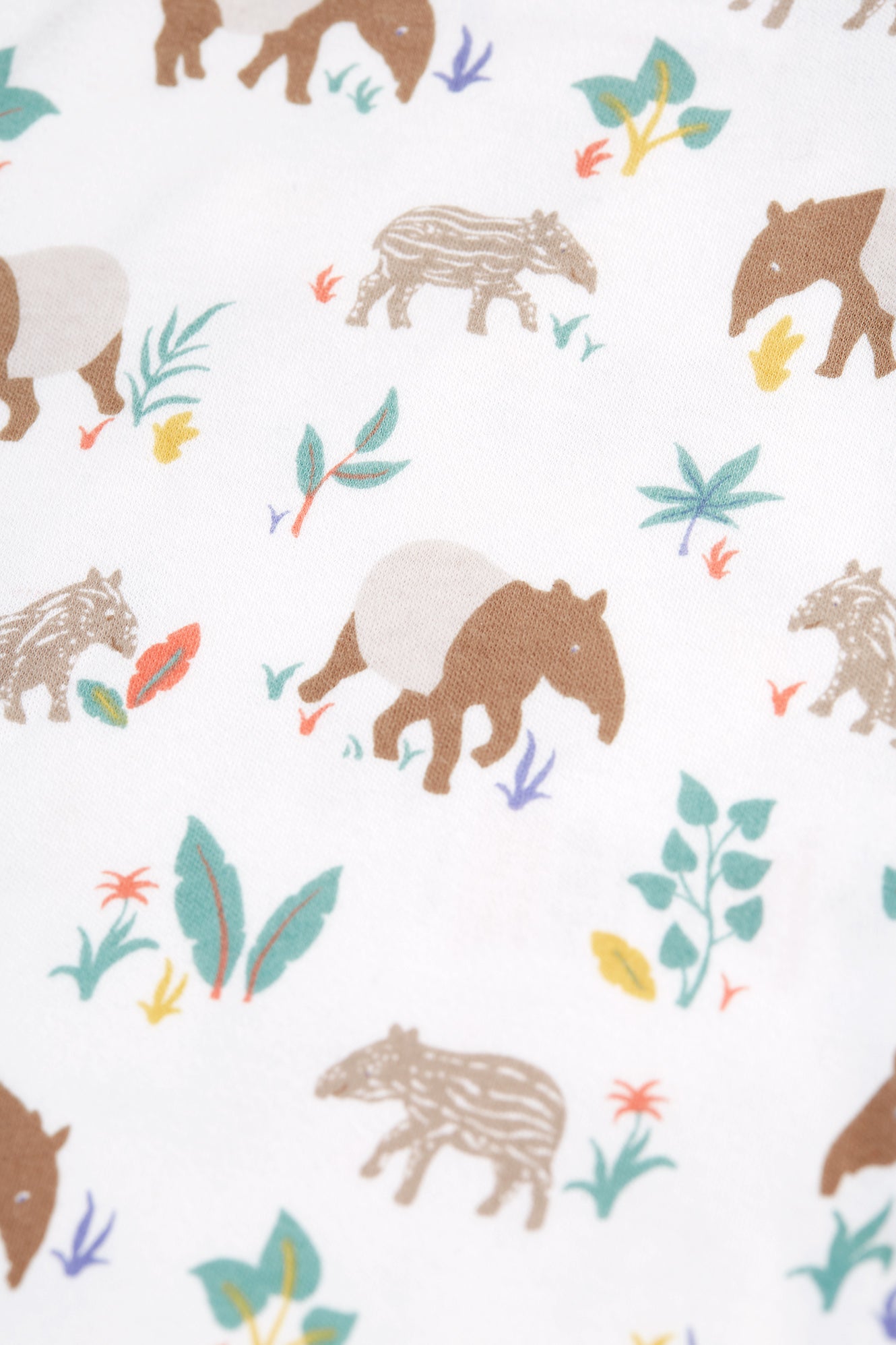 Kimono zip babygrow tapir time