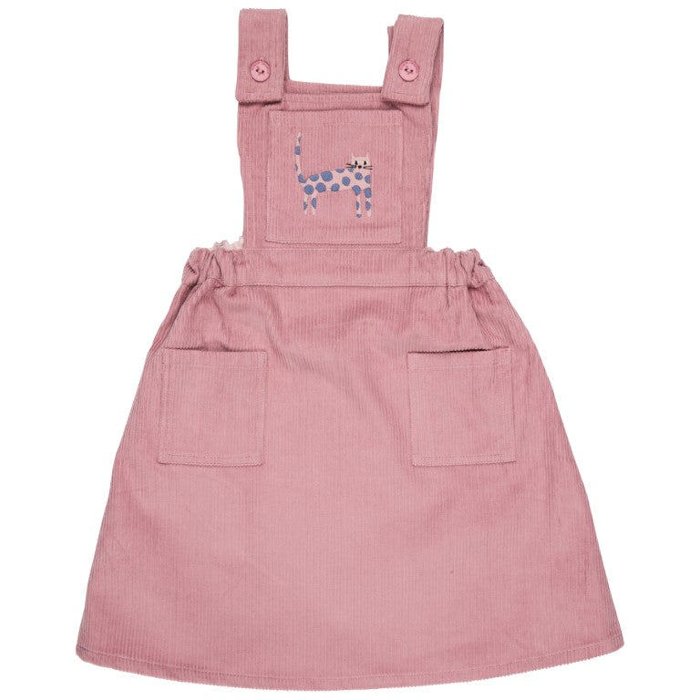 Pinafore dress pink