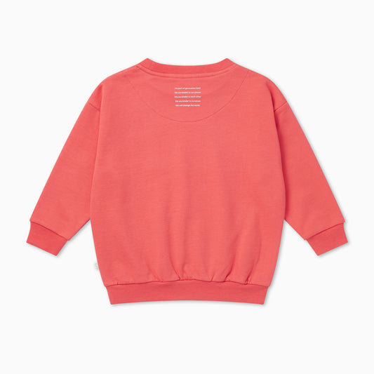 Generation Kind oversized sweatshirt - spiced coral