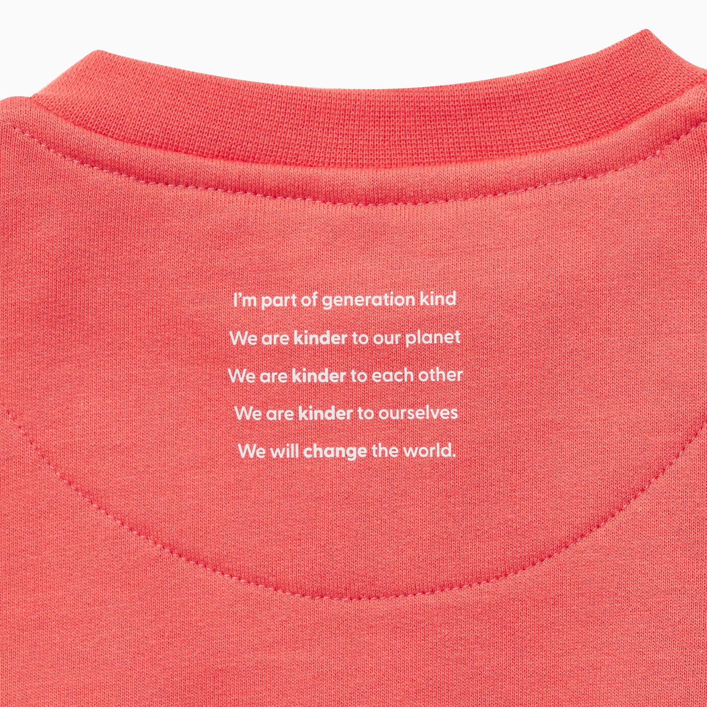 Generation Kind oversized sweatshirt - spiced coral