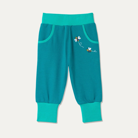 Teal Joggers: Buzzing Bee