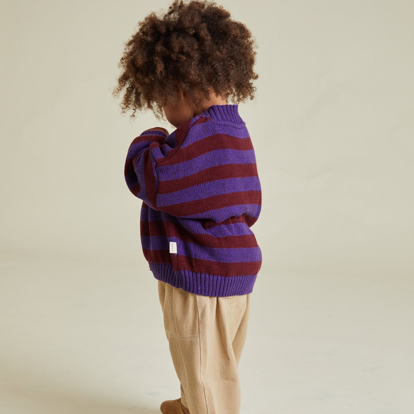 Eben purple stripe cardigan