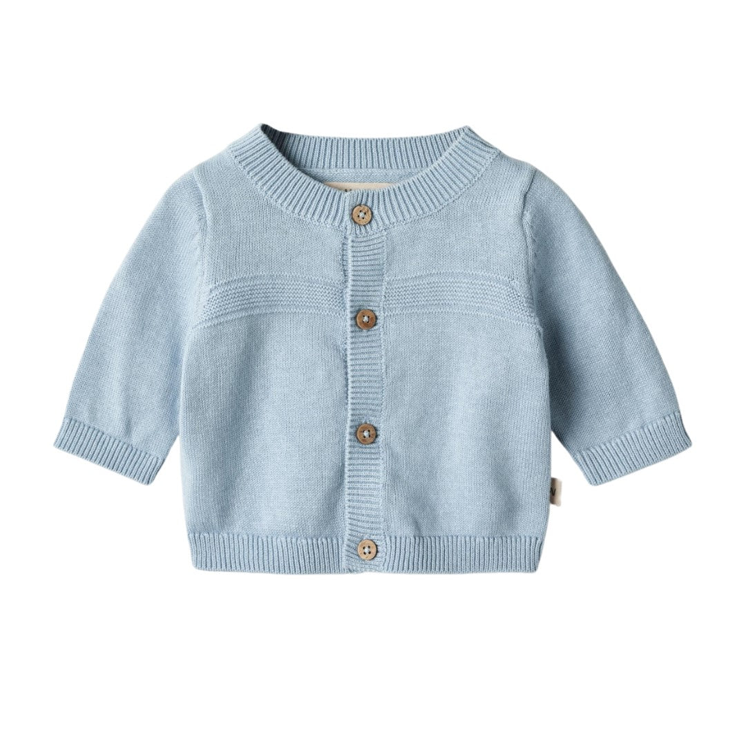 Sofus knit cardigan - blue summer