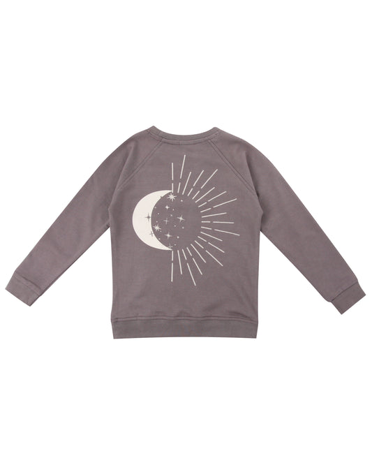 Moon motif sweatshirt