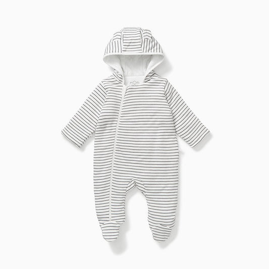 Grey stripe pramsuit - Borro - rent baby kids clothes