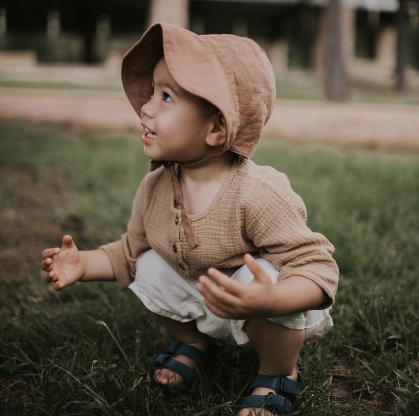 The muslin henley - camel