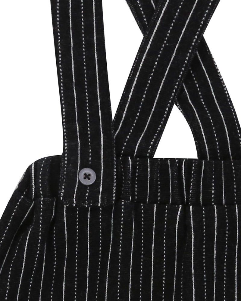 Jacquard stripe bracer trousers - Borro - rent baby kids clothes