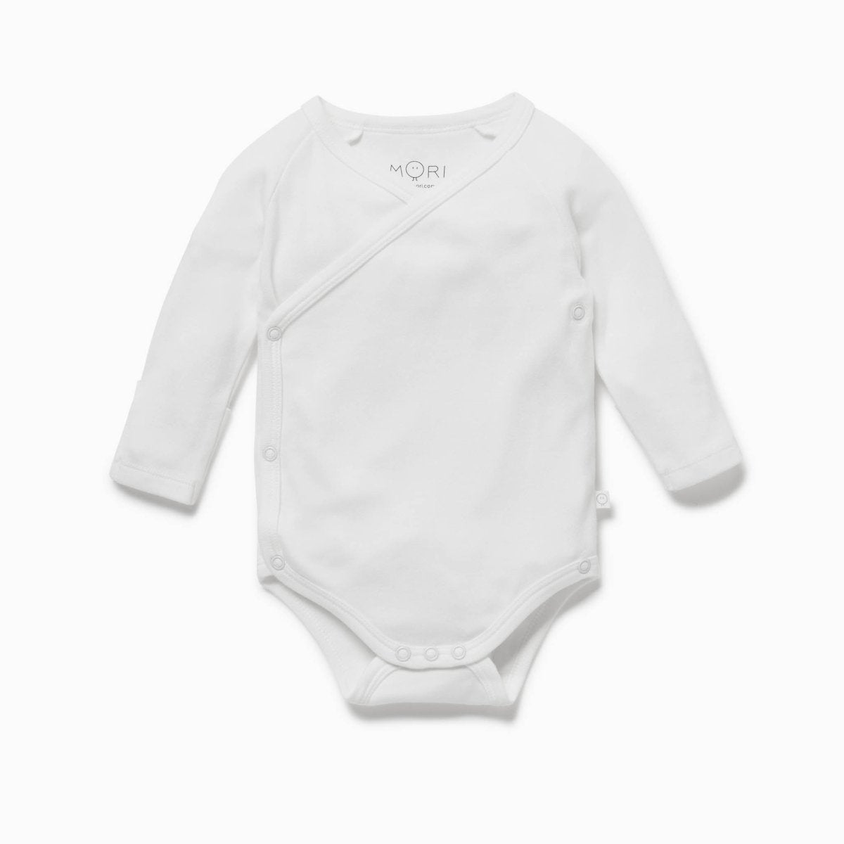 Kimono long sleeve bodysuit - white - Borro - rent baby kids clothes