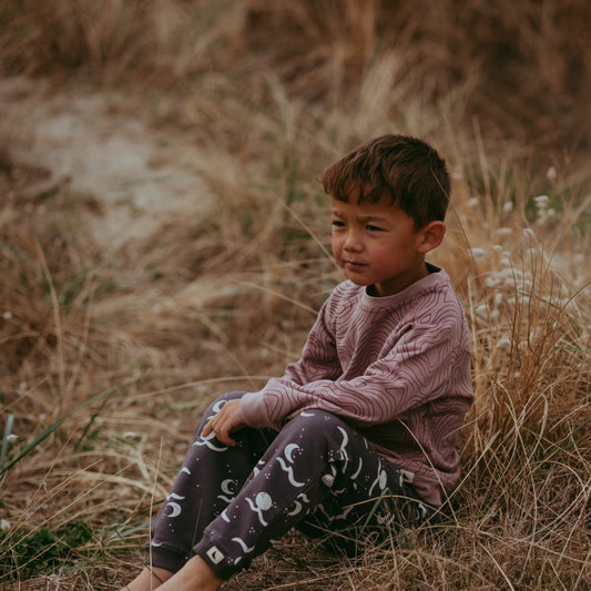 Midnight moon wave harem joggers - Borro - rent baby kids clothes