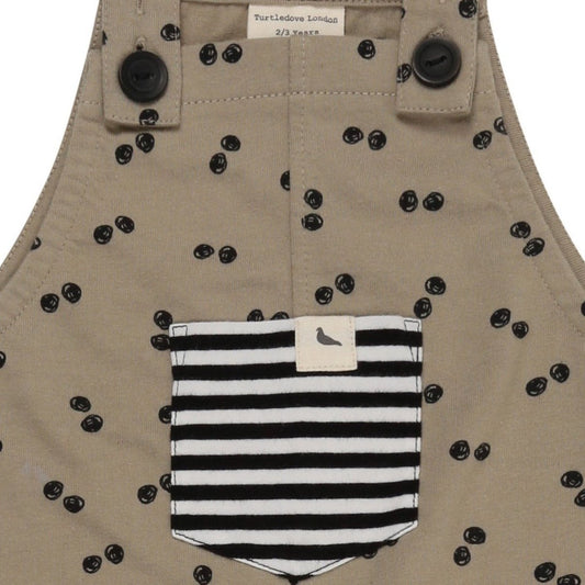 Peapod print easy fit dungarees - Borro - rent baby kids clothes