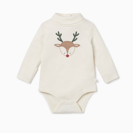 Reindeer roll neck long sleeve bodysuit - Borro - rent baby kids clothes