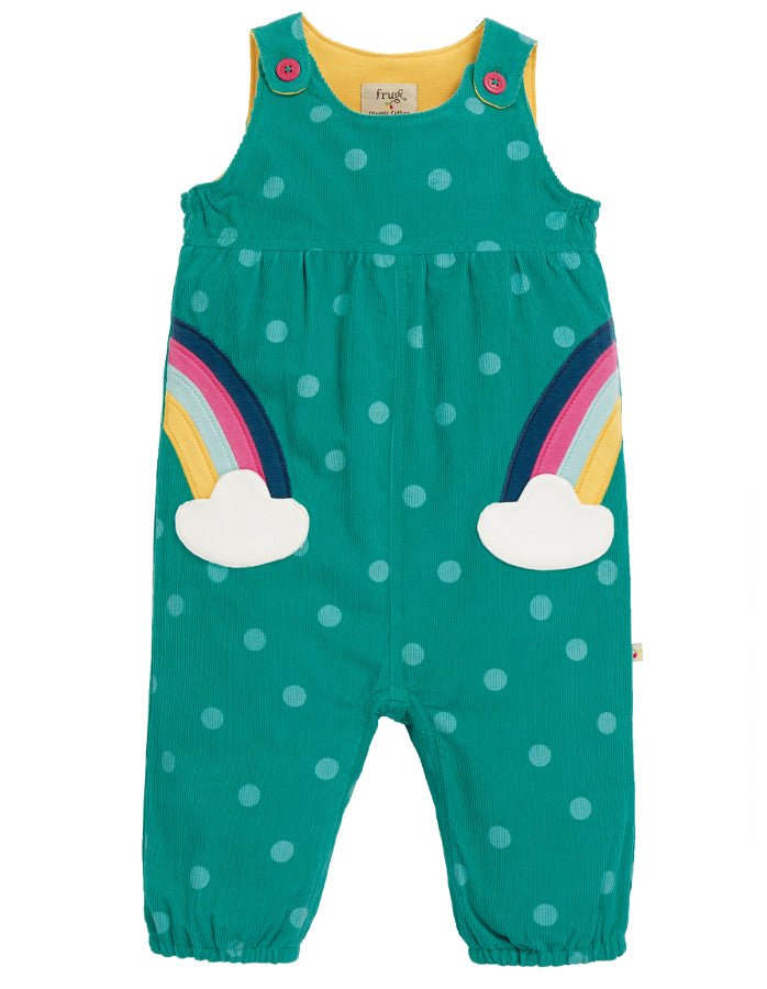 Willow rainbow cord dungarees - Borro - rent baby kids clothes