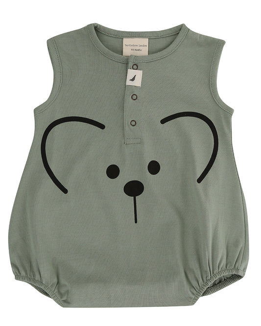 Animal bubble romper front