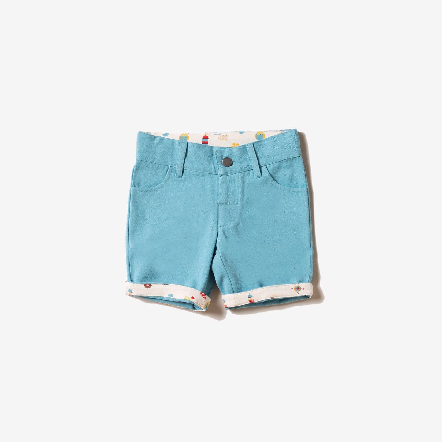 Corn silk blue adventure shorts