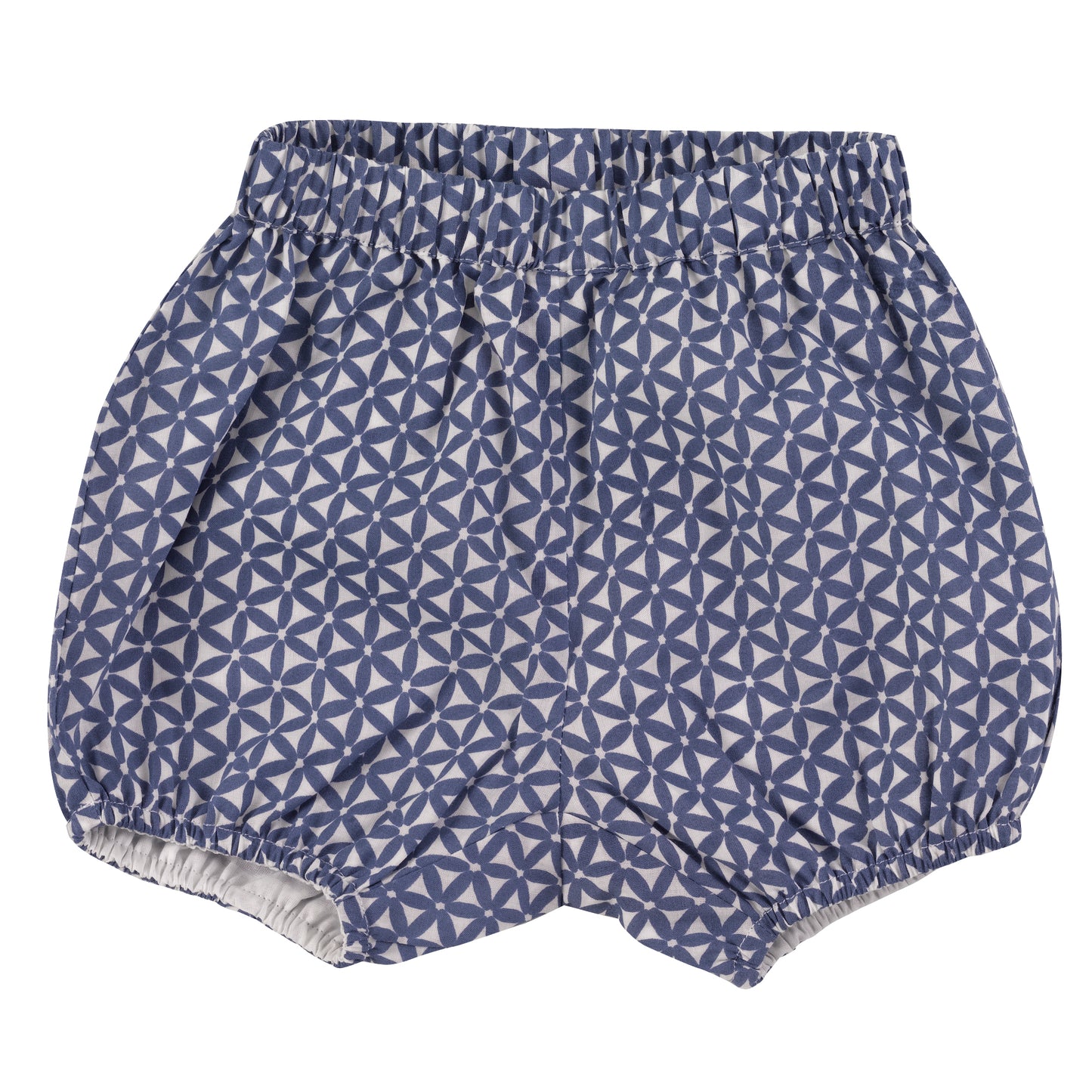 Blue block print bloomers