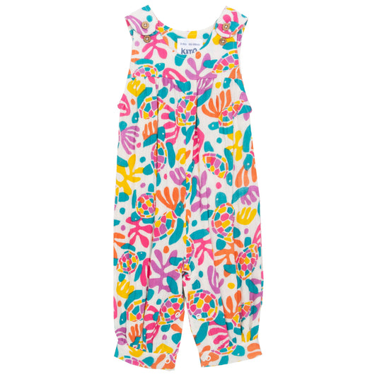 Sea turtle dungarees front