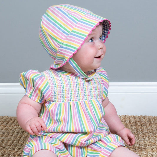 Sweet stripe romper baby