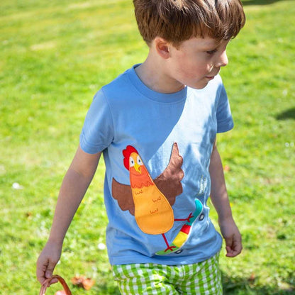 Avery chicken applique t shirt
