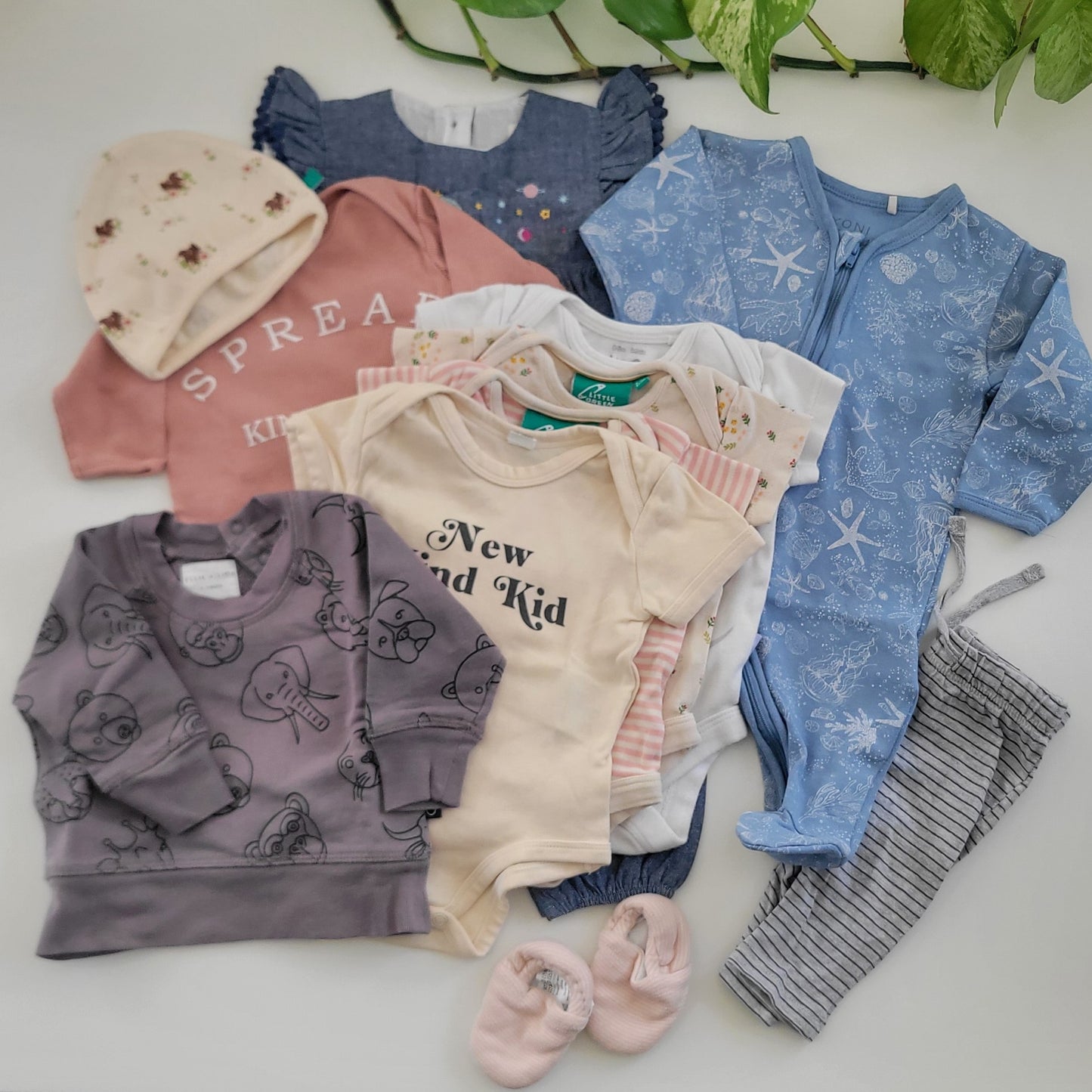Pink and blue bundle - 10 items