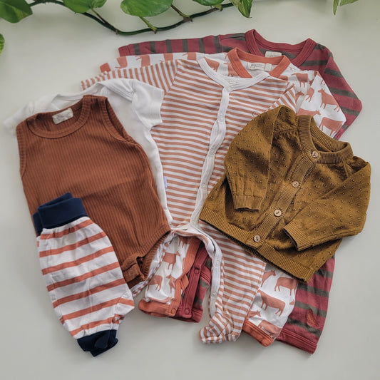 Stripy cow bundle - 7 items