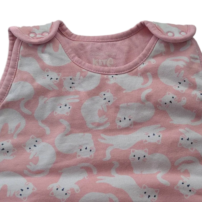 Pink cats sleep bag - 1.5 tog