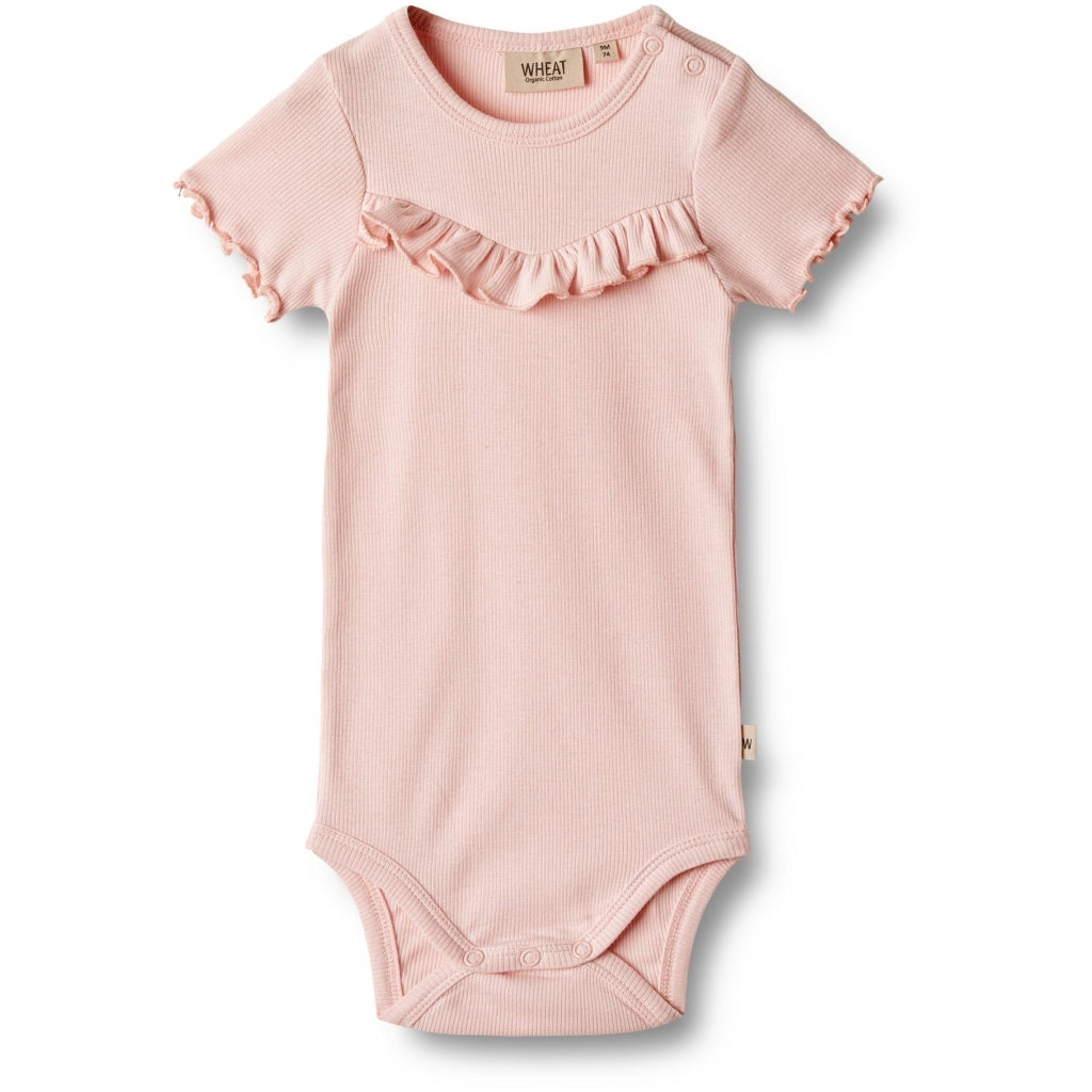 Edith ruffle bodysuit - rose ballet