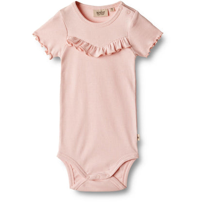 Edith ruffle bodysuit - rose ballet