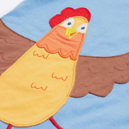 Avery chicken applique t shirt
