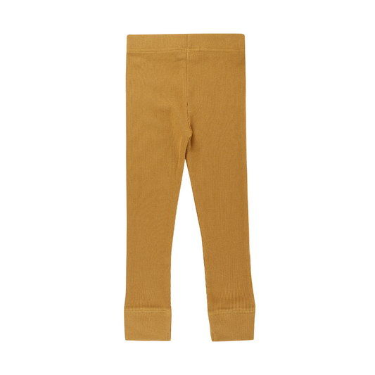 Mustard rib legging