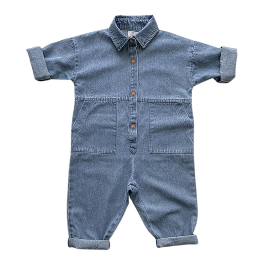 The denim boiler suit