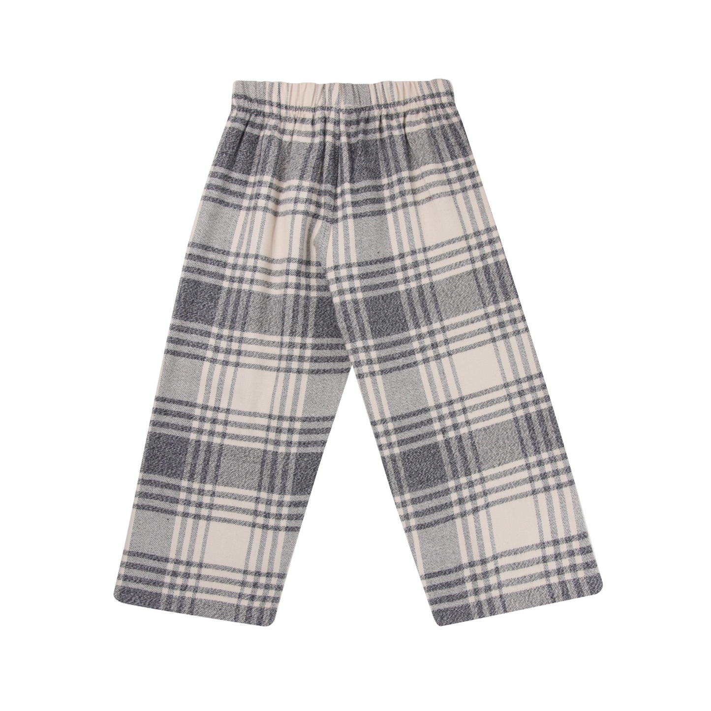 Brushed check trouser