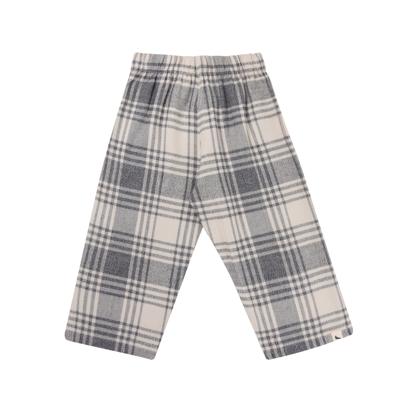 Brushed check trouser