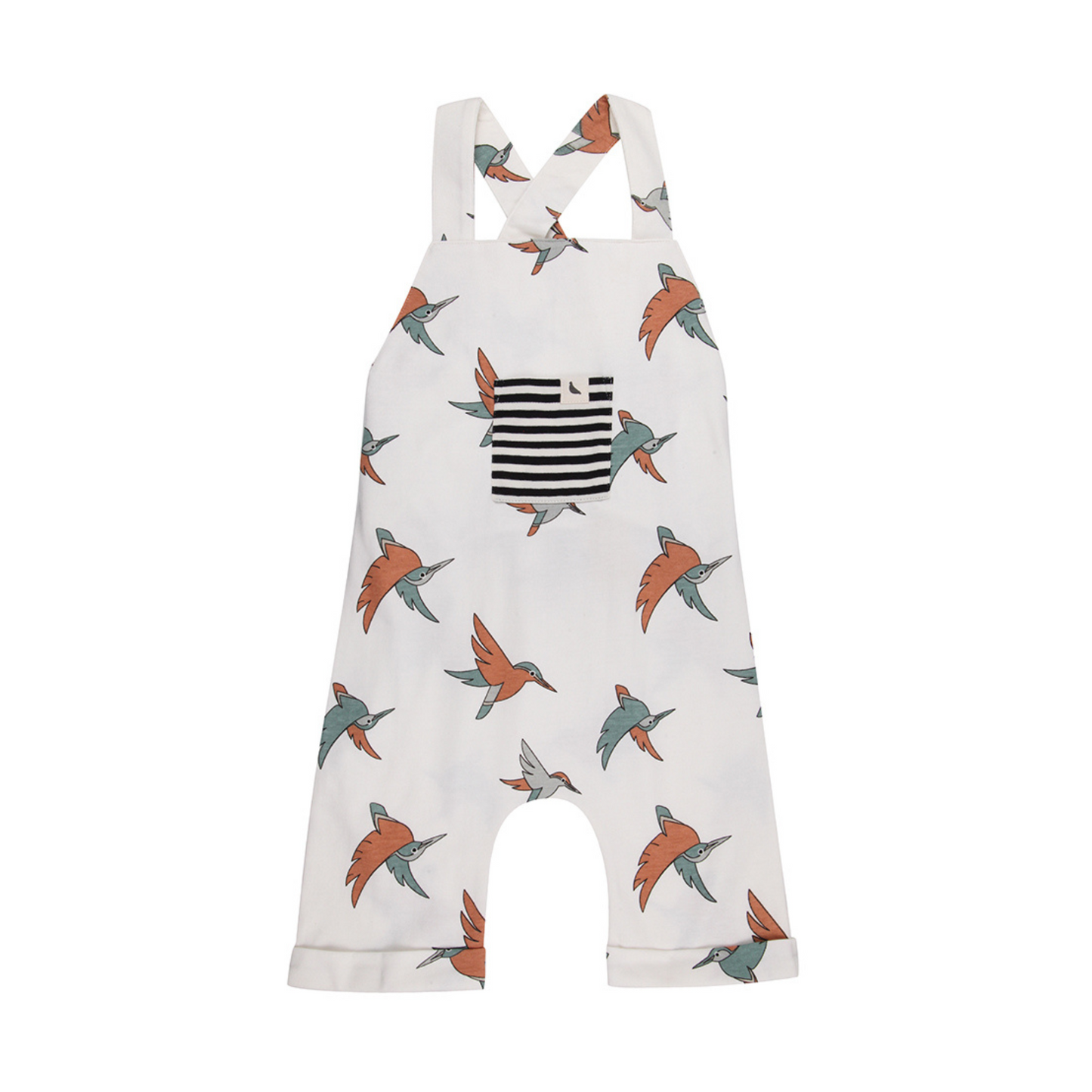 Birdsong shortie dungarees