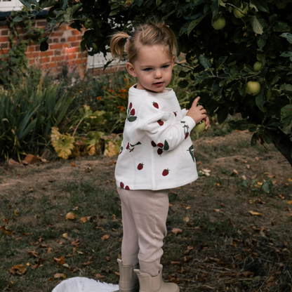 Neutral ribbed leggings - greige