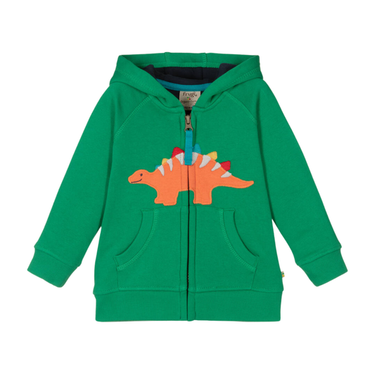 Green dino hoodie