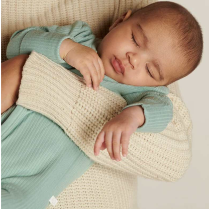 Ribbed sleepsuit - mint