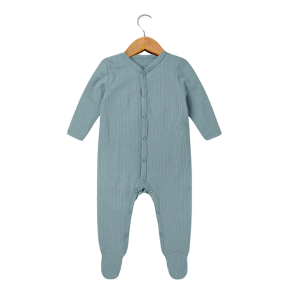 Ribbed sleepsuit - sky