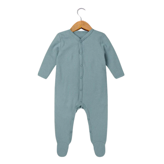 Ribbed sleepsuit - sky - resale