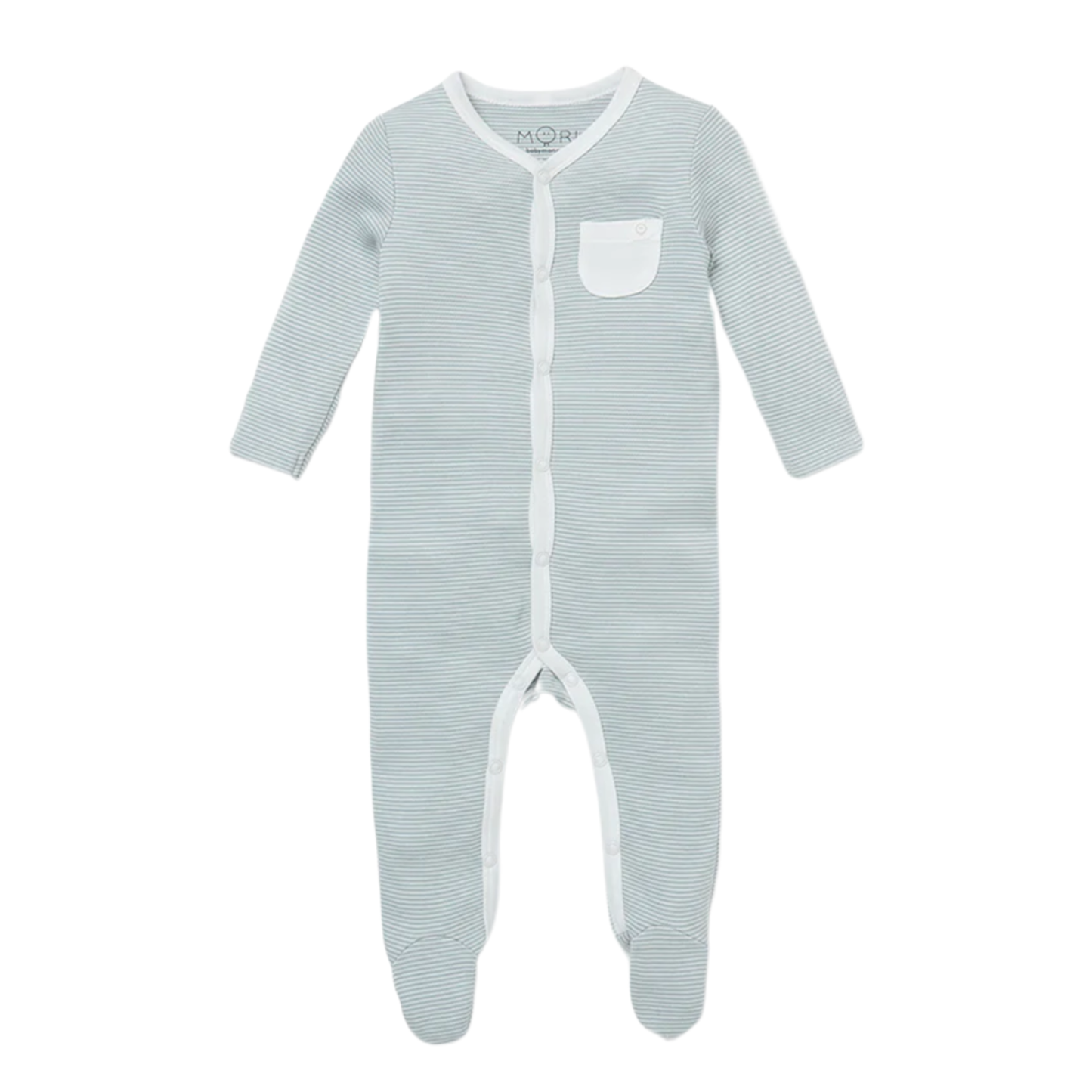 Blue stripe sleepsuit