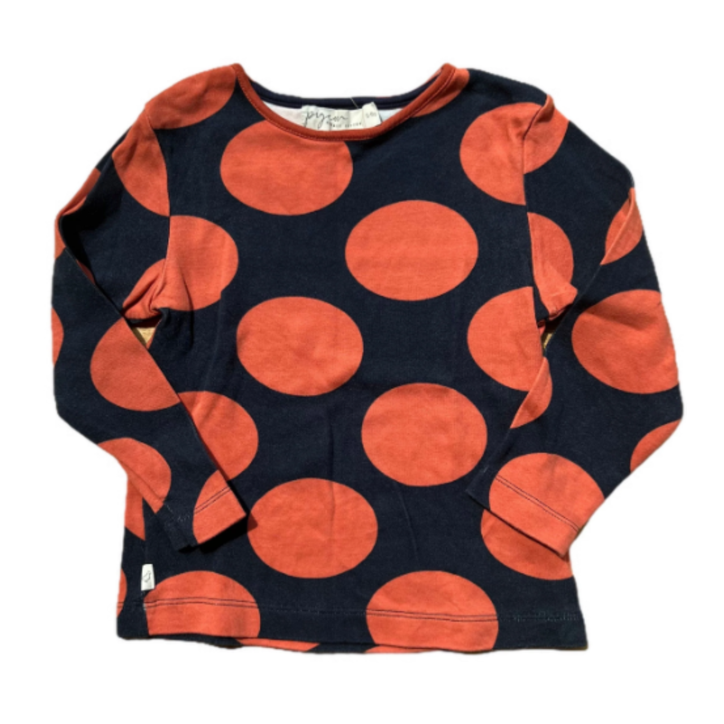 Spot long sleeve top - orange